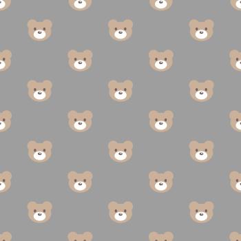Fleece (Polar/Antipilling) mit Bear in Grau, Nahaufnahme der Oberfläche
